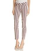 Paige Verdugo Skinny Ankle Jeans In Emerson Stripe