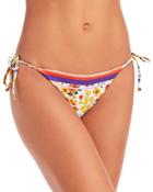 Agua Bendita Alegria Printed Side Tie Bikini Bottom