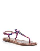 Sam Edelman Gail Beaded T-strap Flat Sandals