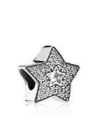 Pandora Charm - Sterling Silver & Cubic Zirconia Wishing Star