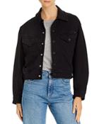 Mother The Flyaway Cropped Denim Jacket