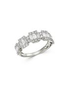 Bloomingdale's Diamond Baguette Statement Ring In 14k White Gold - 100% Exclusive
