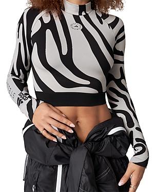 Adidas By Stella Mccartney Woolford Seamless Yoga Crop Top