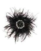 Carolee Feather & Stone Cluster Pin