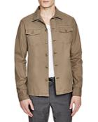 The Kooples Military Denim Classic Fit Button Down Shirt - 100% Bloomingdale's Exclusive