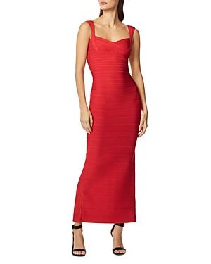 Herve Leger Sleeveless Banded Gown