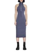 Et Ochs Julia Knit Halter Midi Dres