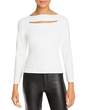 Milly Cutout Front Long Sleeve Top