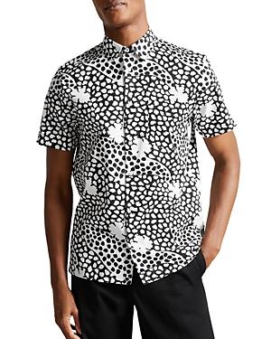 Ted Baker Sturton Geo Print Short Sleeve Shirt