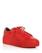Kendall And Kylie Reese Embossed Lace Up Creeper Platform Sneakers