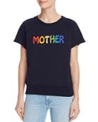 Mother The Square Embroidered Logo Sweatshirt