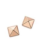 14k Rose Gold Medium Pyramid Post Earrings - 100% Exclusive