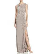 Adrianna Papell Sleeveless Lace Detail Gown