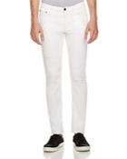 The Kooples Distressed Slim Fit Jeans In White