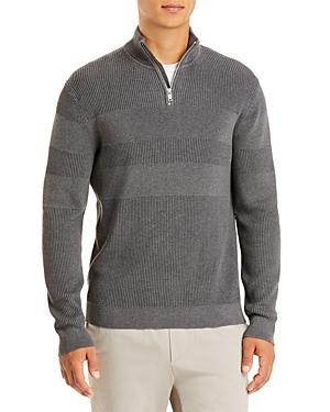 Theory Walton Quarter Zip Mixed Rib Sweater - 100% Exclusive