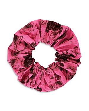 Ganni Floral Print Cotton Scrunchie