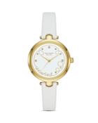 Kate Spade New York Holland White Leather Strap Watch, 34mm