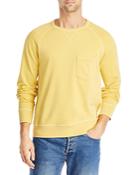 Officine Generale Chris Cotton Fleece Pigment Dyed Regular Fit Crewneck Sweatshirt