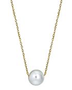 Aqua Cultured Freshwater Pearl Necklace In Sterling Silver Or 18k Gold-plated Sterling Silver, 15.5-17.5 - 100% Exclusive