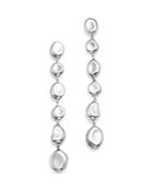 Ippolita Sterling Silver Glamazon Linear Pebble Earrings