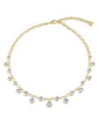 Temple St. Clair 18k Yellow Gold Half Bib Necklace With Blue Moonstone & Diamond