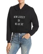 Knowlita New Jersey Or Nowhere Cropped Hooded Sweatshirt