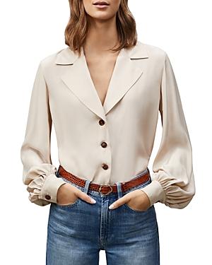 Lafayette 148 New York Therese Button Up Blouse