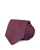 Boss Micro Grid Silk Skinny Tie