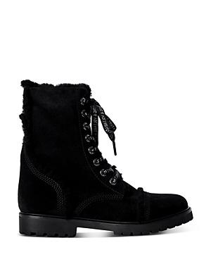 Zadig & Voltaire Women's Joe Round Toe Suede Low-heel Boots