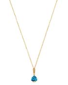 Bloomingdale's London Blue Topaz & Diamond-accent Necklace In 14k Yellow Gold, 18 - 100% Exclusive