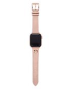 Michael Kors Logo Charm Leather 38-40mm Band For Apple Watch
