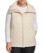Eileen Fisher Plus High Collar Puffer Vest
