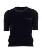 Lanvin Wool & Cashmere Short Sleeve Sweater
