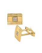 Bloomingdale's Diamond Cufflinks In 14k Yellow Gold, 0.25 Ct. T.w. - 100% Exclusive