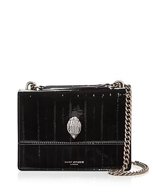 Kurt Geiger London Shoreditch Lizard Embossed Patent Leather Crossbody