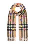 Burberry Knight Giant Check Cashmere Scarf