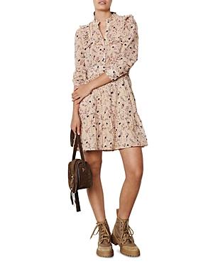 Ba & Sh Belle Ruffled Mini Shirt Dress