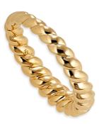 Nadri Golden Hour Twist Ring In 18k Gold Plated