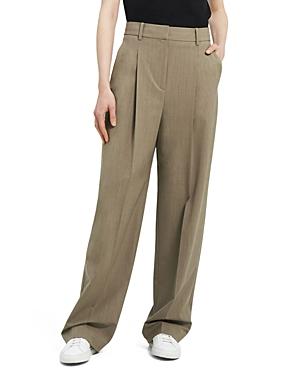 Theory Pleated Wide Leg Pants