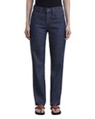 Lafayette 148 New York Mid Rise Watts Jeans In Shipyard Indigo