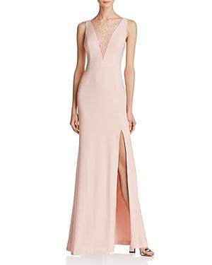 Adrianna Papell Lace-inset Gown - 100% Exclusive