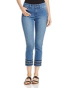 Nydj Sheri Embroidered Ankle Jeans In Evansdale