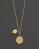 Meira T 14k Yellow Gold Diamond Line Pendant Necklace, 16