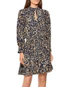 Reiss Lilia Abstract Feather Mini Dress