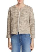 Eileen Fisher Boxy & Open Textured-knit Jacket