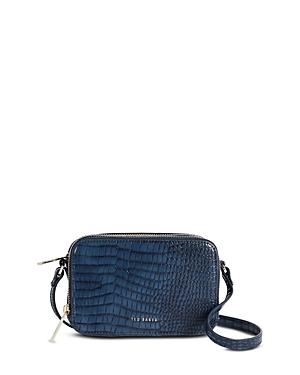 Ted Baker Mini Croc Embossed Camera Crossbody