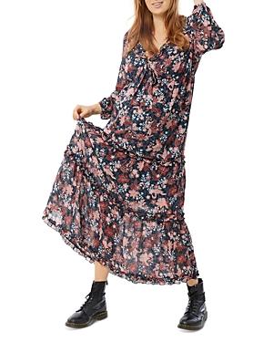 Ingrid & Isabel Tie Front Tiered Maxi Dress