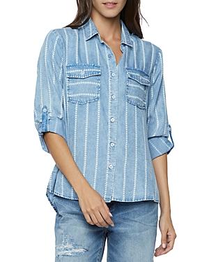 Billy T Striped Heart Utility Shirt