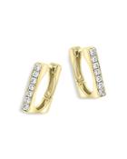 Bloomingdale's Diamond Square Hoop Earrings In 14k Yellow Gold, 0.30 Ct. T.w. - 100% Exclusive