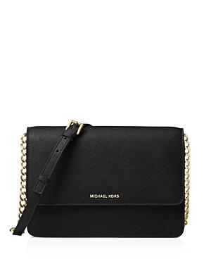 Michael Michael Kors Large Gusseted Leather Crossbody